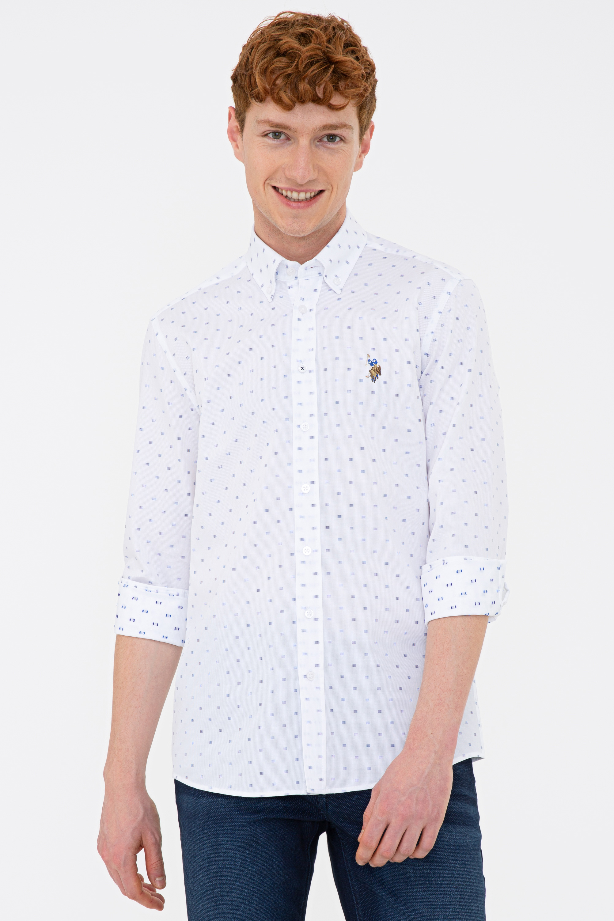 

Рубашка мужская U.S. POLO Assn. G081GL0040ORTEGO белая S, G081GL0040ORTEGO