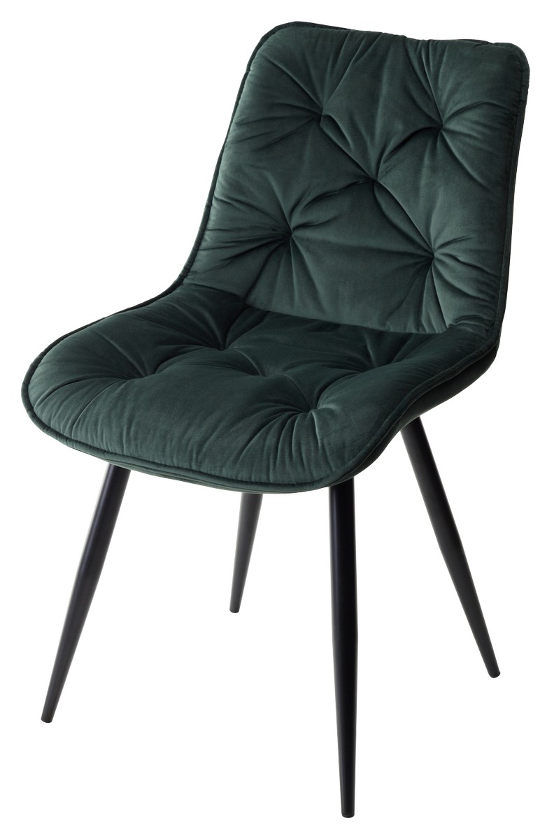 

Стул M-CITY MONACO (4 шт.) UF910-14 DARK GREEN, велюр/черный каркас, MONACO (4 шт.)