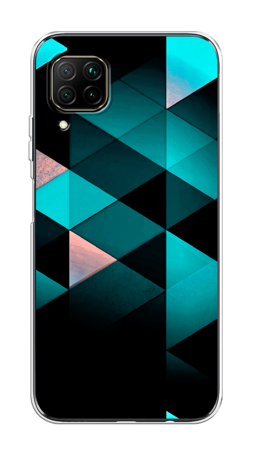 

Чехол Awog на Huawei Nova 6 SE "Геометрия 16", Голубой;черный, 611750-3