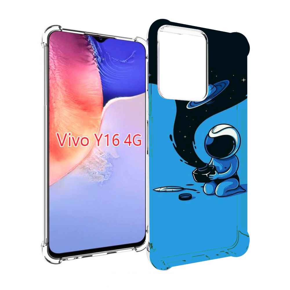 

Чехол MyPads космос из черной краски для Vivo Y16 4G/ Vivo Y02S, Прозрачный, Tocco