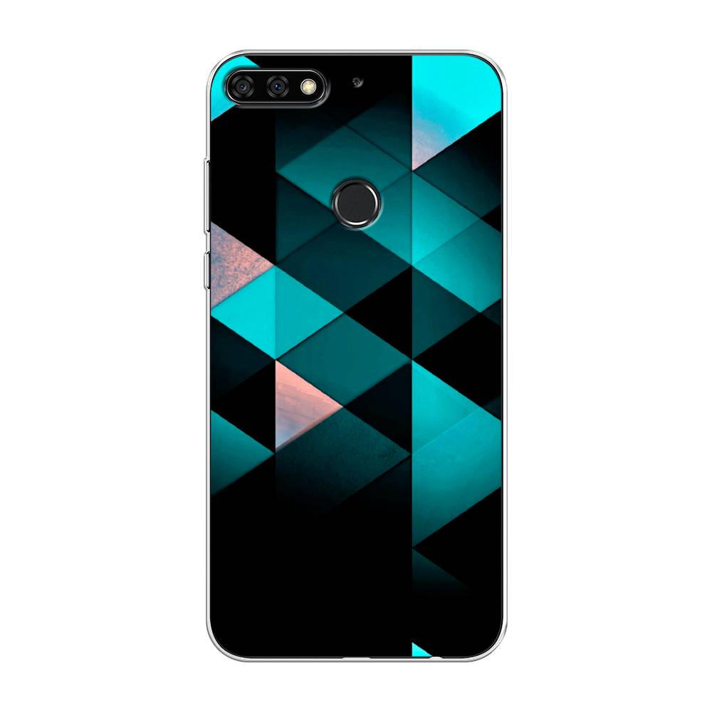 

Чехол Awog на Huawei Nova 2 Lite "Геометрия 16", Голубой;черный, 64650-3