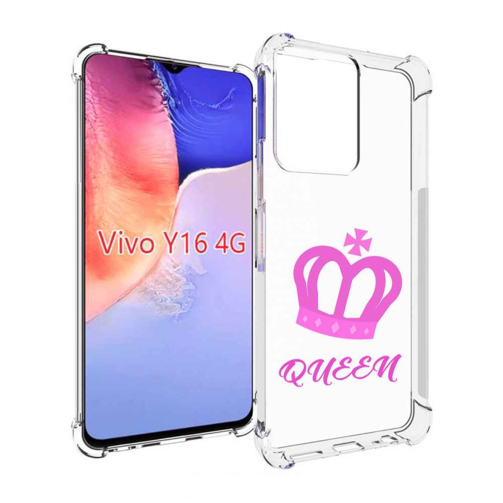 

Чехол MyPads корона-королевы-розовый для Vivo Y16 4G/ Vivo Y02S, Прозрачный, Tocco