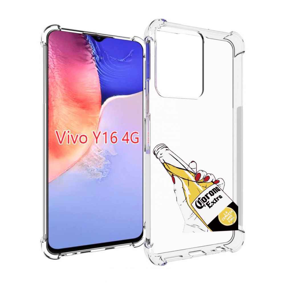 

Чехол MyPads корона екстра для Vivo Y16 4G/ Vivo Y02S, Прозрачный, Tocco