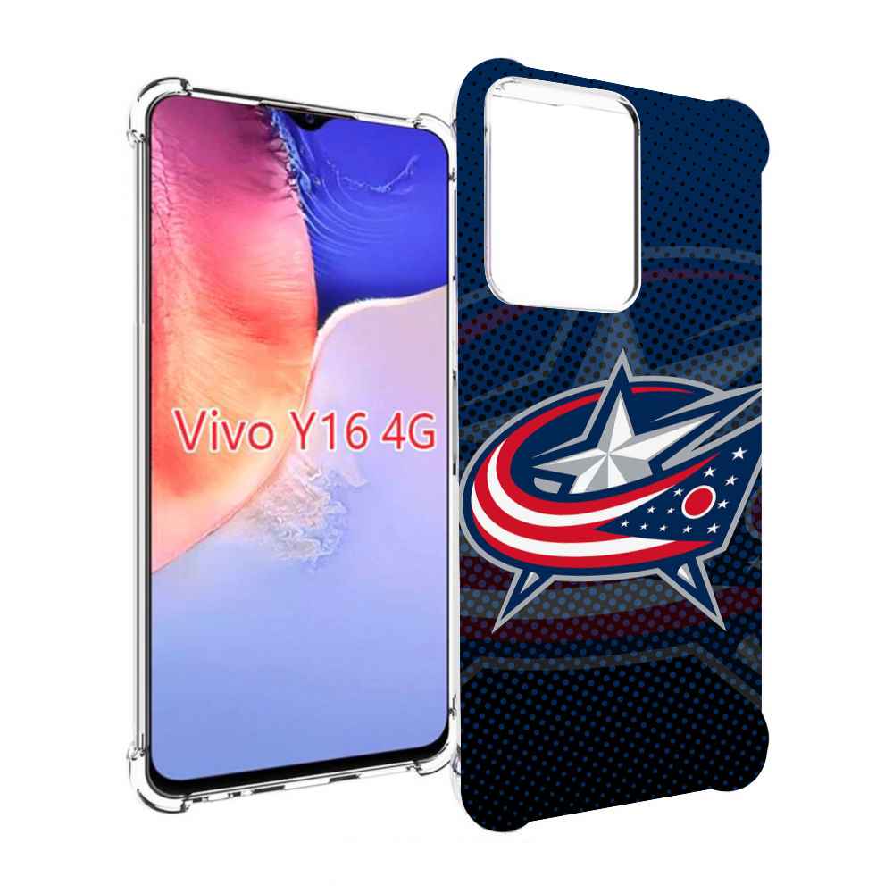 

Чехол MyPads коламбус блю джекетс для Vivo Y16 4G/ Vivo Y02S, Прозрачный, Tocco