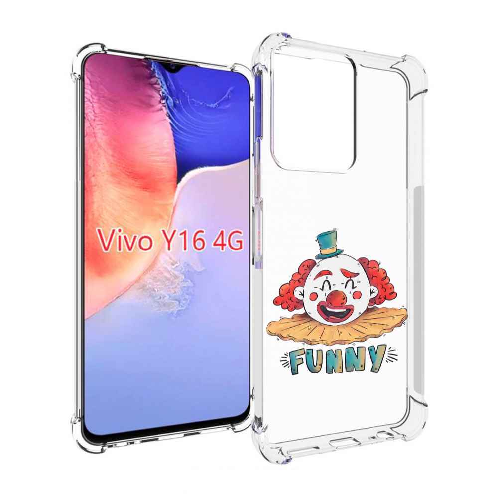 

Чехол MyPads клоун-смешной для Vivo Y16 4G/ Vivo Y02S, Прозрачный, Tocco