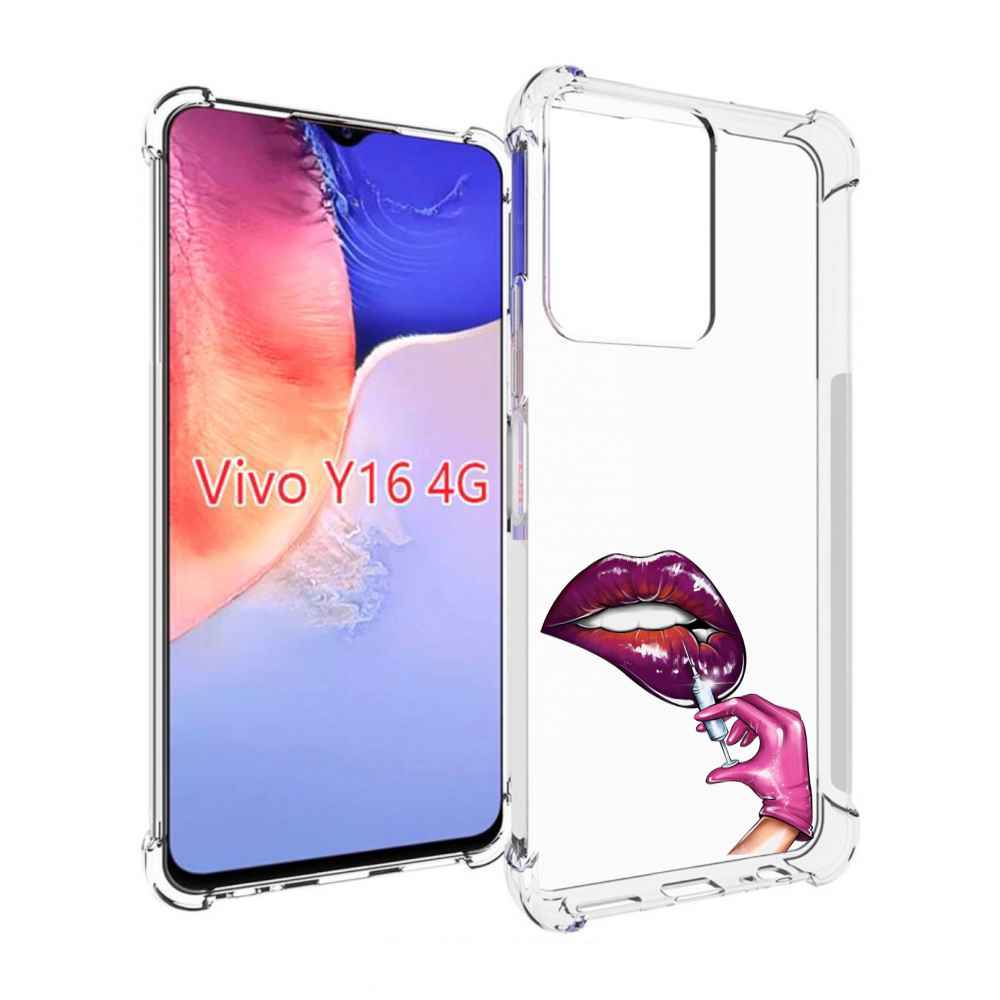 

Чехол MyPads качаем-губы для Vivo Y16 4G/ Vivo Y02S, Прозрачный, Tocco
