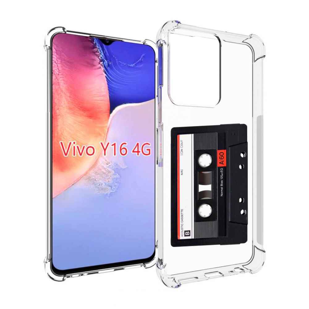 

Чехол MyPads касета для Vivo Y16 4G/ Vivo Y02S, Прозрачный, Tocco