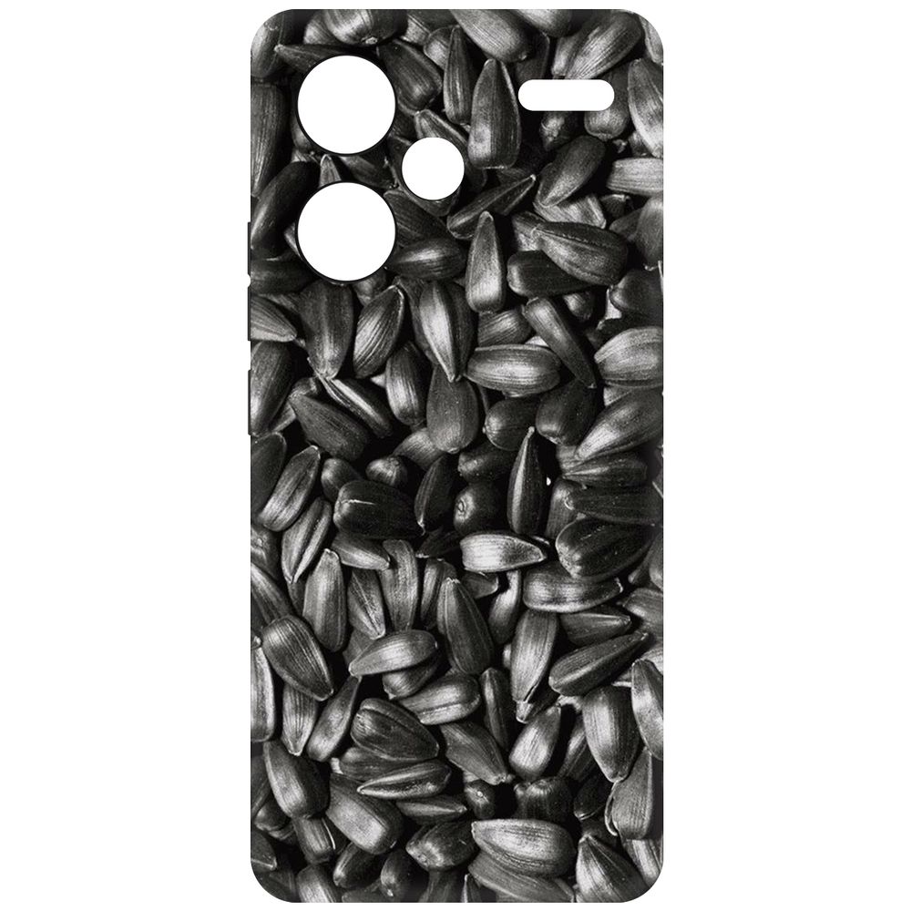 

Чехол-накладка Krutoff Soft Case Семечки для Xiaomi Redmi Note 13 Pro+ 5G черный