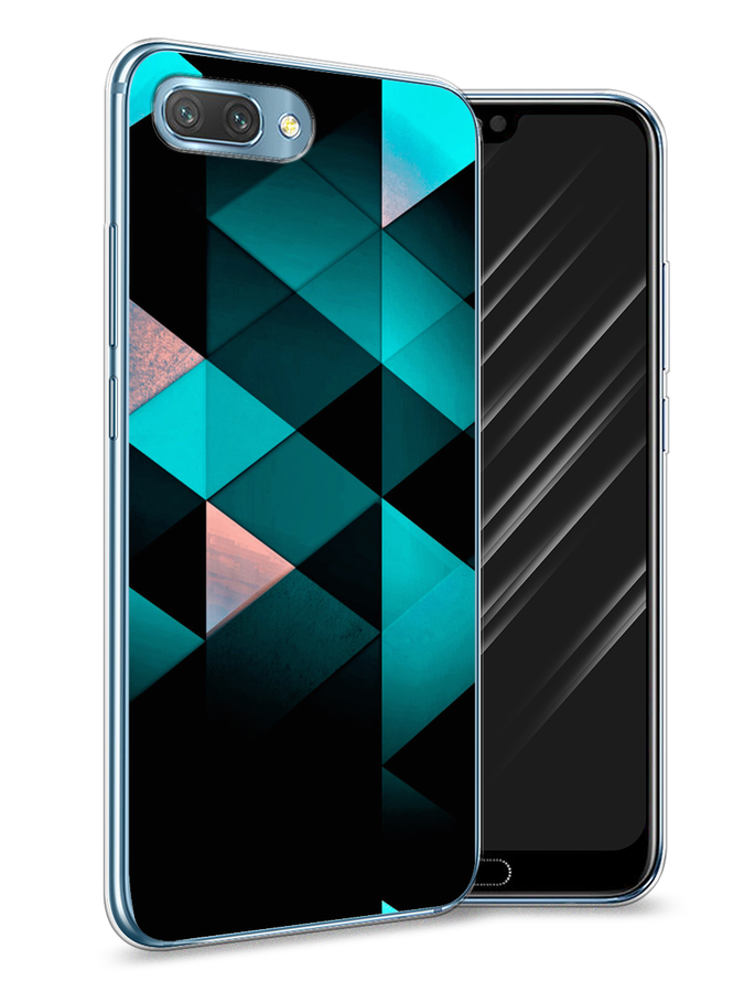 

Чехол Awog на Honor 10 "Геометрия 16", Голубой;черный, 65350-3