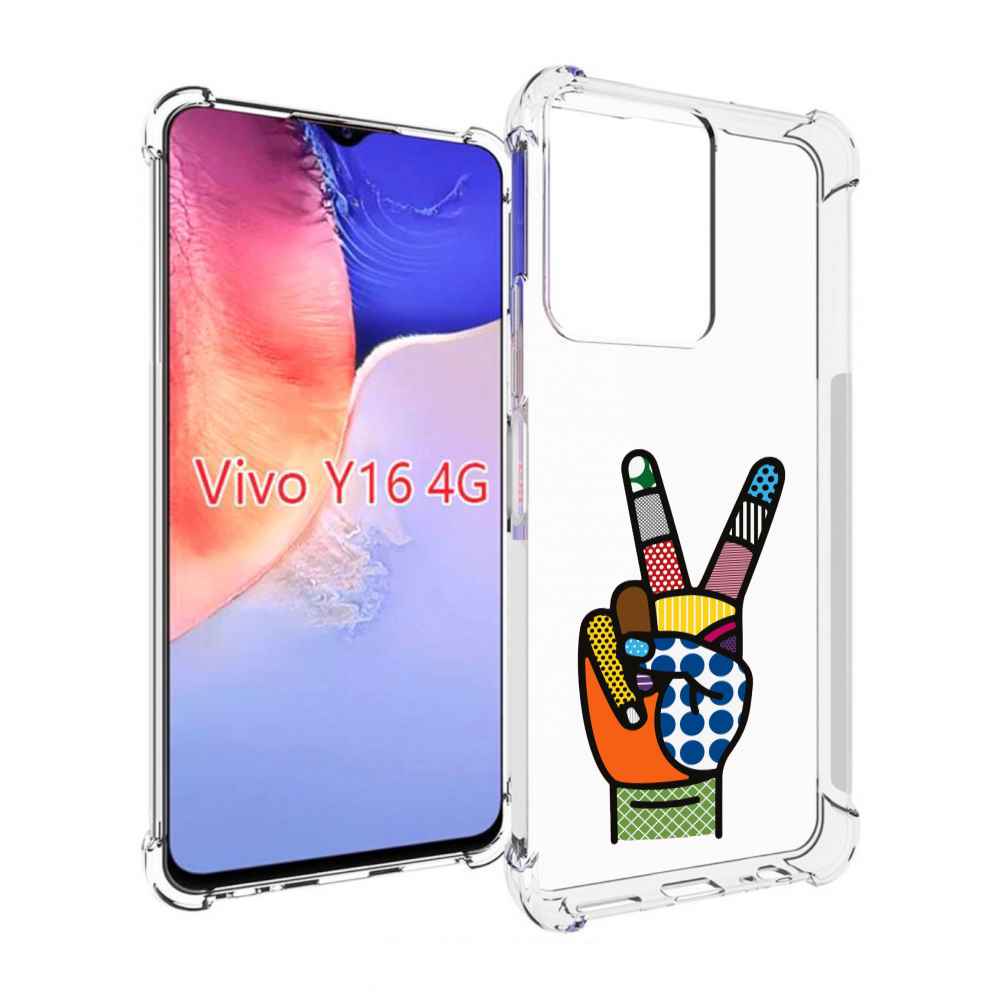 

Чехол MyPads йоу пальчики для Vivo Y16 4G/ Vivo Y02S, Прозрачный, Tocco