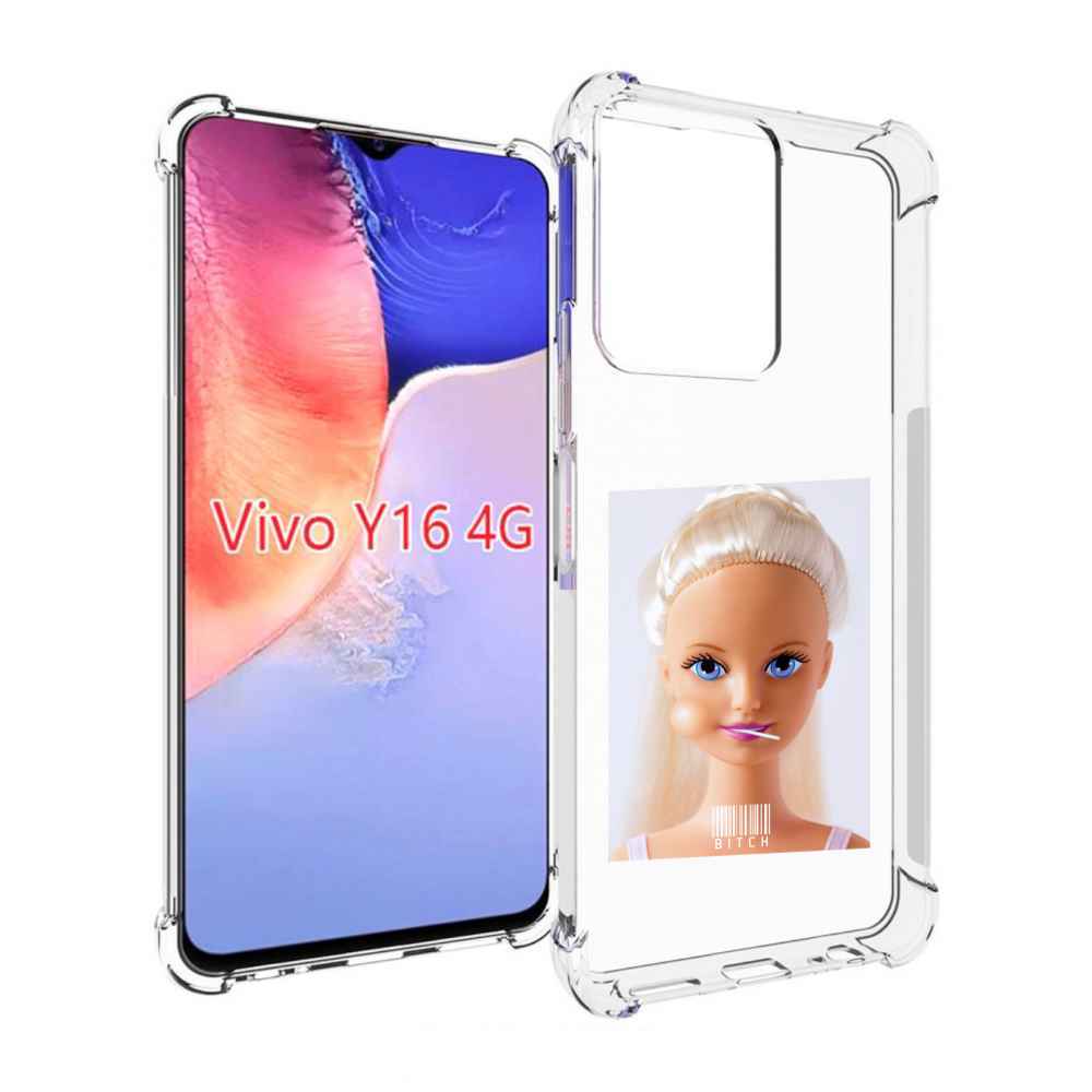 

Чехол MyPads барби для Vivo Y16 4G/ Vivo Y02S, Прозрачный, Tocco