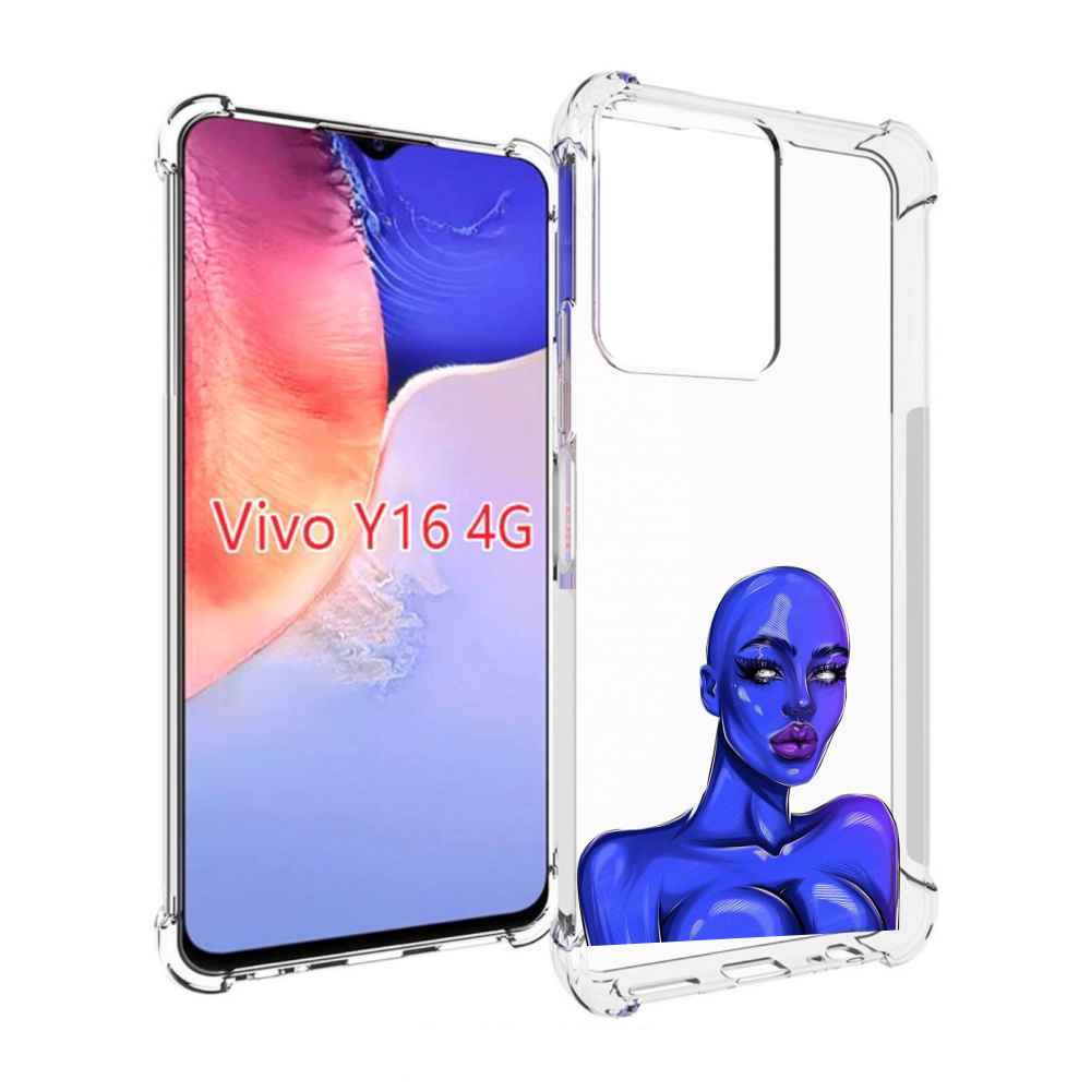 

Чехол MyPads инопланетянка для Vivo Y16 4G/ Vivo Y02S, Прозрачный, Tocco