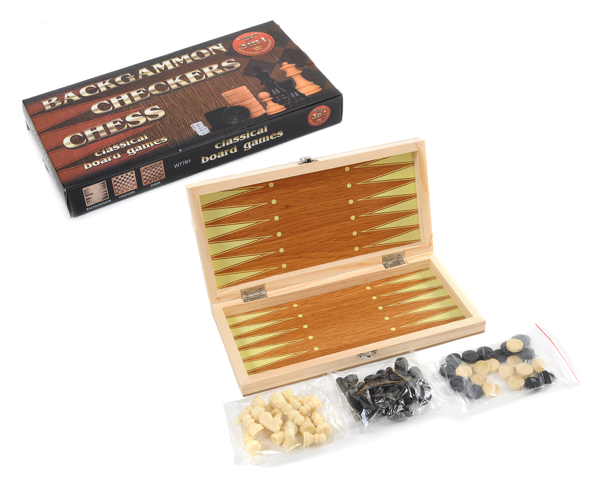 

Набор игр 3 в 1 Игротрейд Шашки, шахматы, нарды магнитные IT105780
