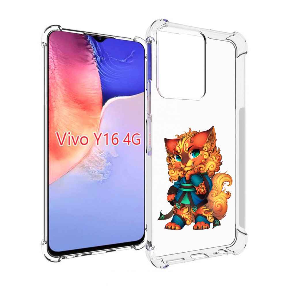 

Чехол MyPads золотой-кот для Vivo Y16 4G/ Vivo Y02S, Прозрачный, Tocco