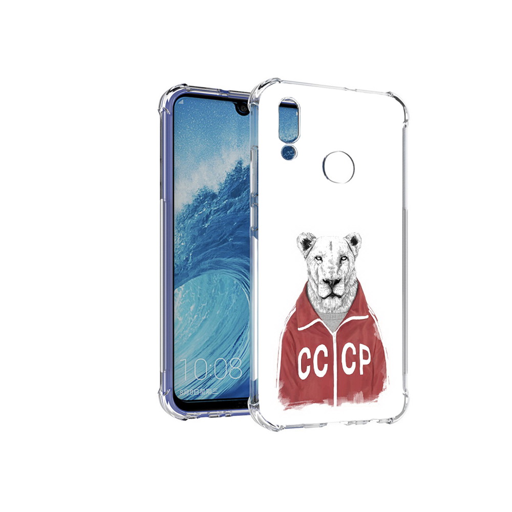

Чехол MyPads Tocco для Huawei P Smart (2019) львица ссср, Прозрачный, Tocco