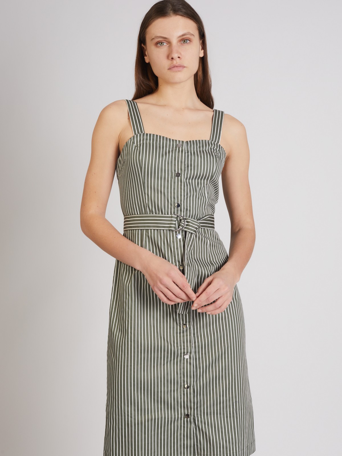 

Сарафан женский Zolla 222248239203 хаки 2XL, 222248239203