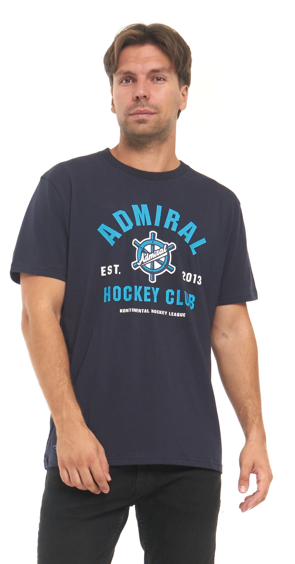 

Футболка мужская Atributika&Club Адмирал 738990 синяя M, Синий, Адмирал 738990