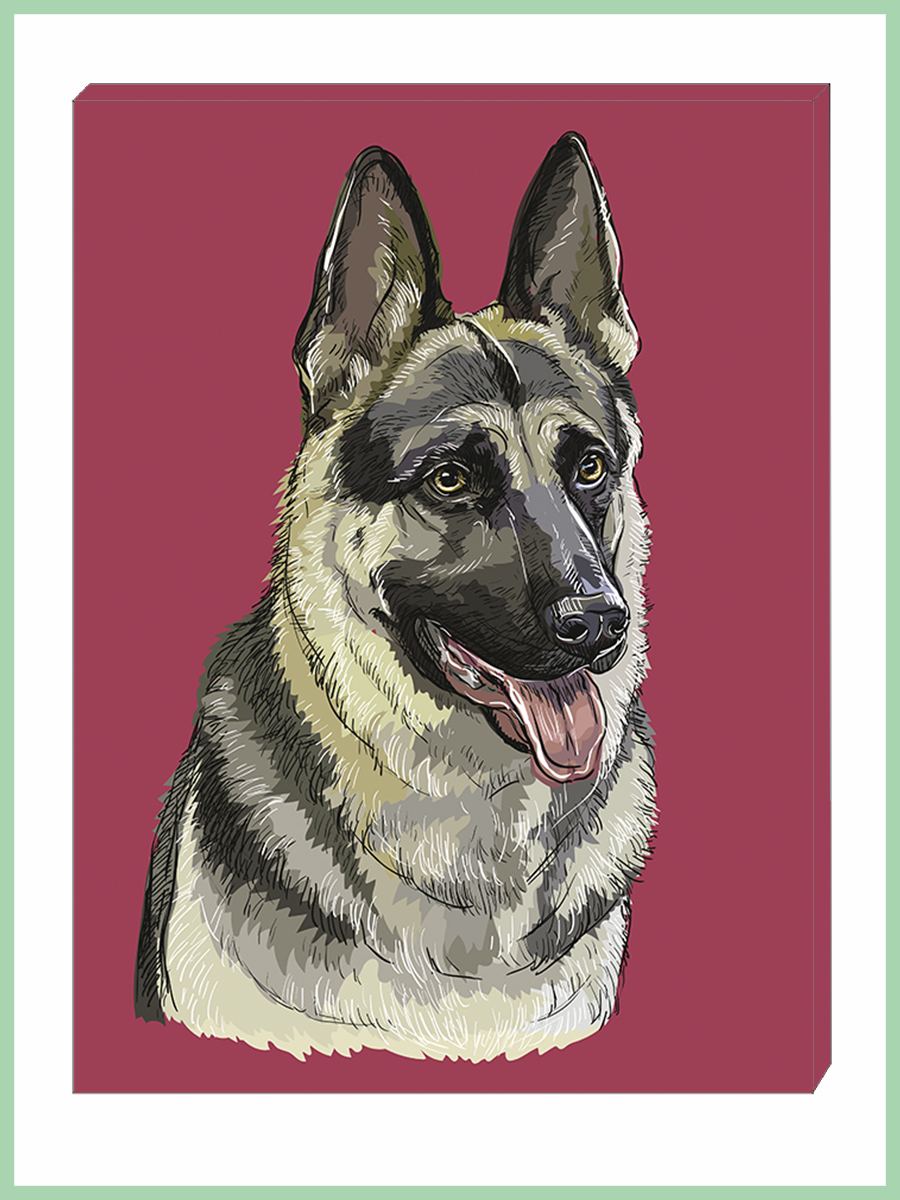 

Картина на холсте Немецкая овчарка