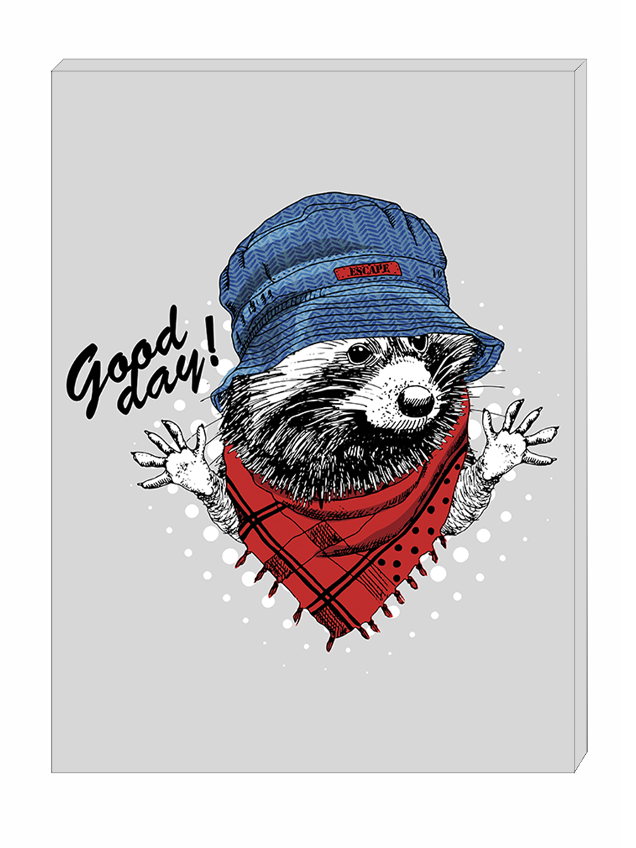 

Картина на холсте Енотик good day