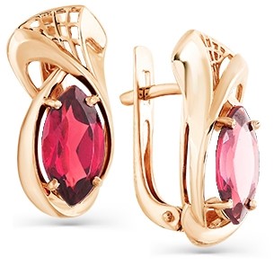 

Серьги женские из золота Magic Stones 02-2-597-1600-010, корунд, 02-2-597-1600-010