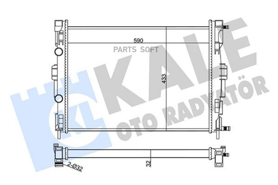

KALE Радиатор двигателя RENAULT MEGANE II SCENIC II GRAND SCENIC II