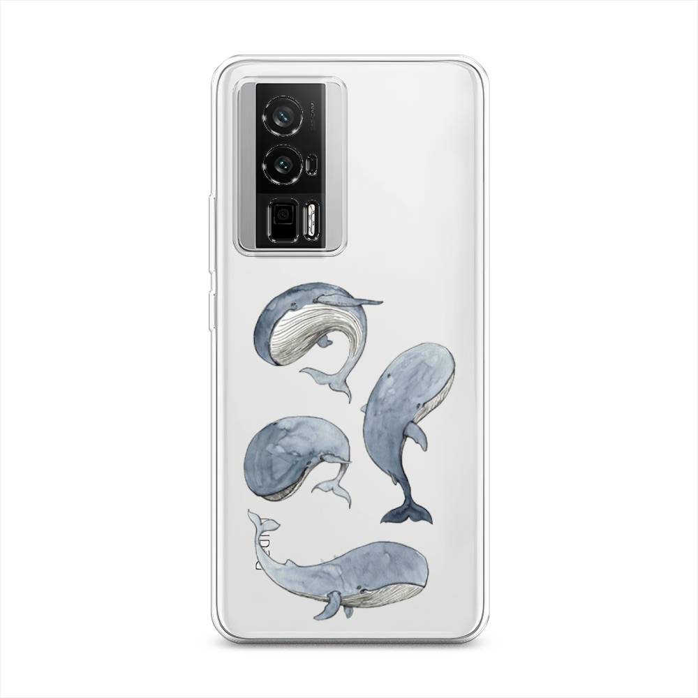 

Чехол Awog на Redmi K60 "Киты", Голубой;белый;прозрачный, 317450-1