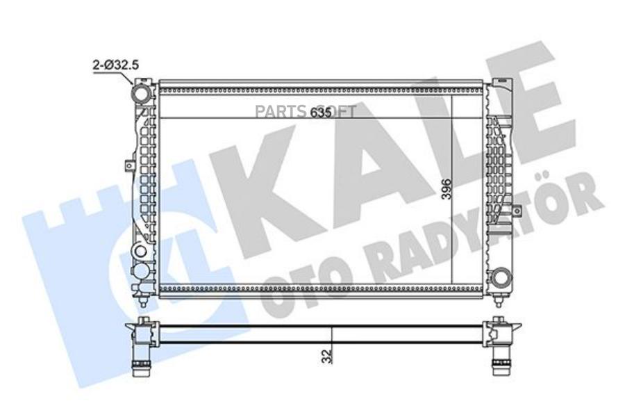 

KALE Радиатор двигателя AUDI A4 A6- SKODA SUPERB- VOLKSWAGEN PASSAT