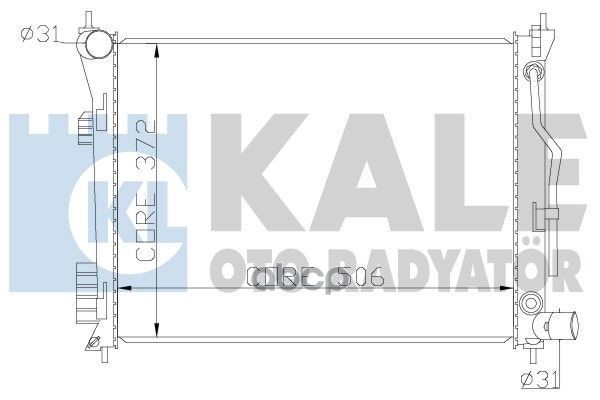 

KALE Радиатор двигателя HYUNDAI ACCENT IV i20- KIA RIO III RADIATOR
