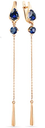 

Серьги женские из золота Magic Stones 02-2-548-1500-010, корунд, 02-2-548-1500-010