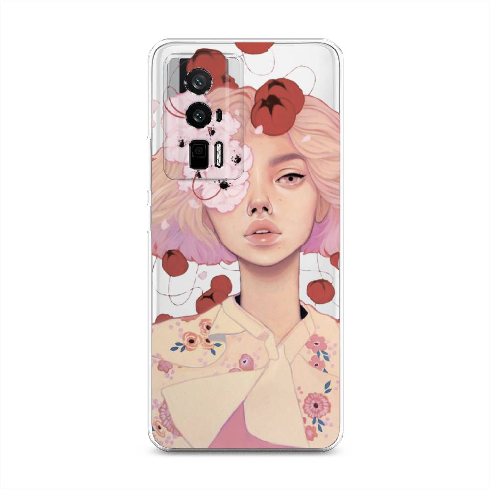 

Чехол Awog на Redmi K60 "Цветочная анархия", Бежевый;розовый;красный, 317450-7