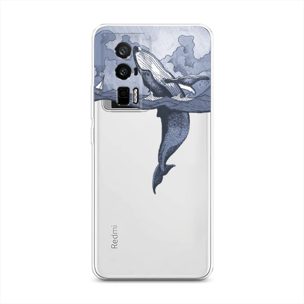 

Чехол Awog на Redmi K60 "Два измерения", Голубой;черный;прозрачный, 317450-7