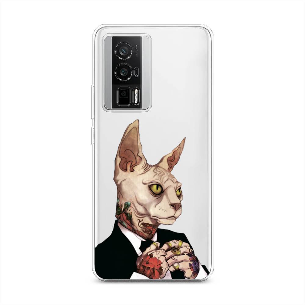 

Чехол Awog на Redmi K60 "Татуированный сфинкс", Бежевый;черный;красный, 317450-7