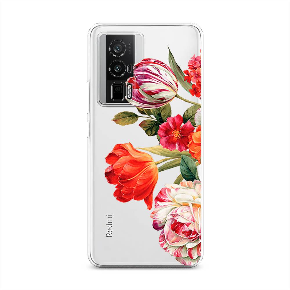 

Чехол Awog на Redmi K60 "Весенний букет", Красный;розовый;зеленый, 317450-8