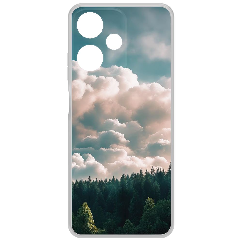 

Чехол-накладка Krutoff Clear Case Облачно для Infinix Hot 30 Play, Прозрачный