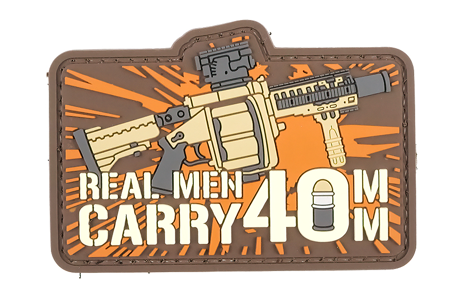 

Патч Team Zlo Real men carry 40 мм (TZ0207), Бежевый