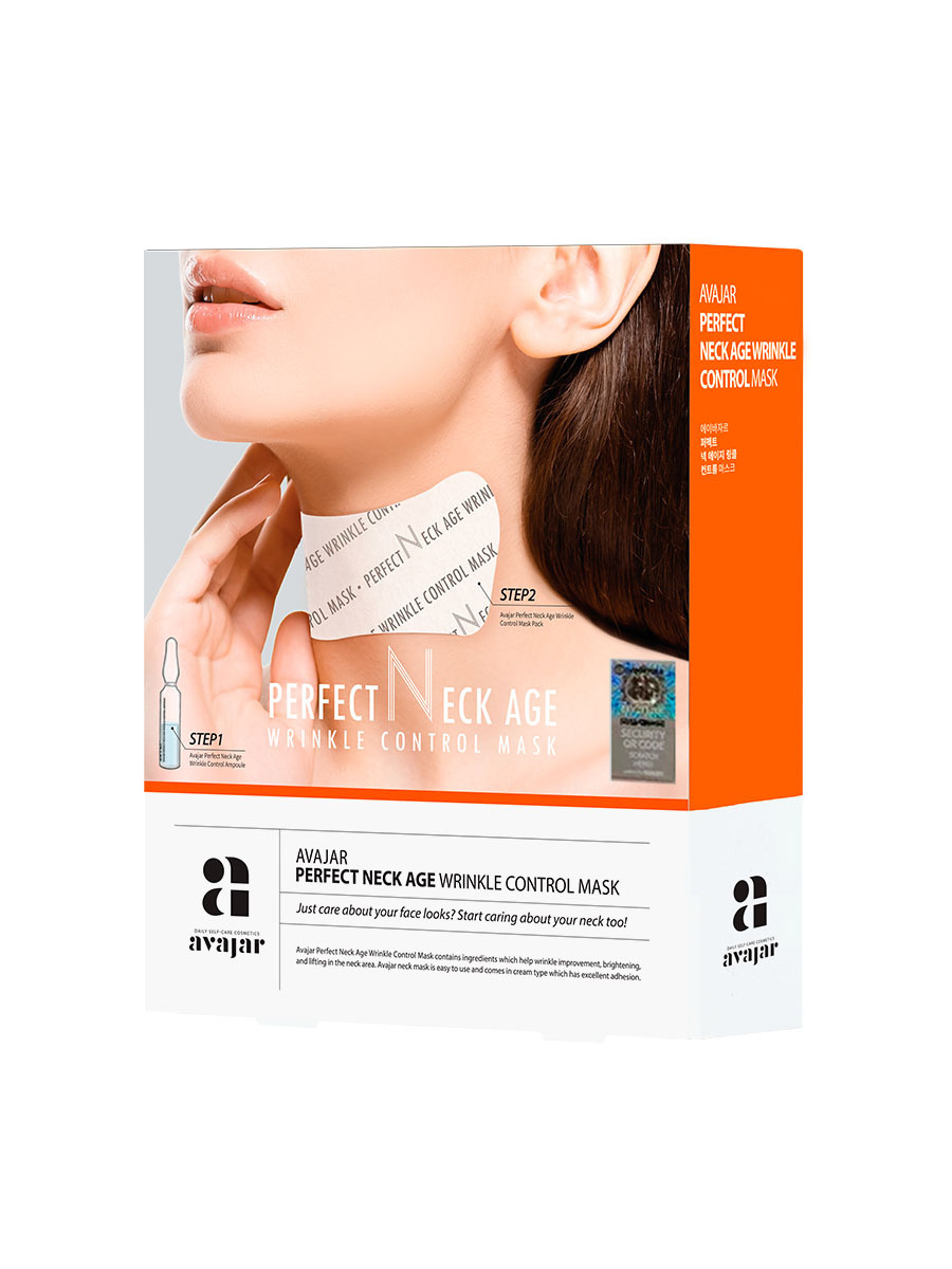 фото Маска для шеи против возрастных морщин avajar perfect neck age wrinkle control mask