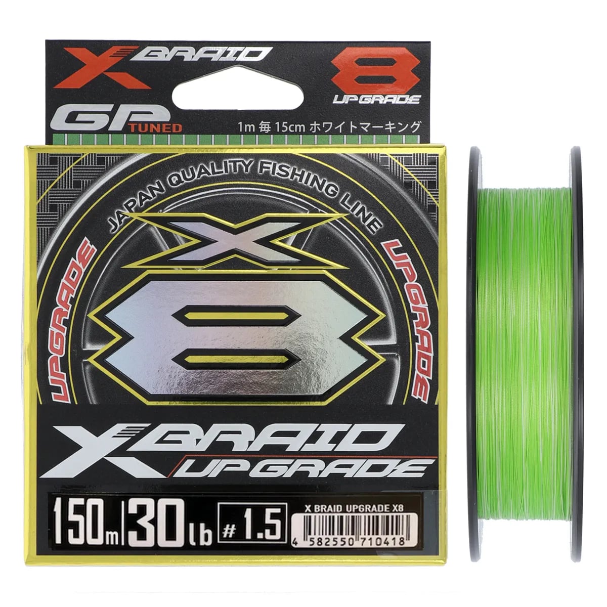 

Леска плетеная YGK X-Braid Upgrade 0,205 мм, 150 м, 13,5 кг, light green, 1 шт., X-Braid Upgrade