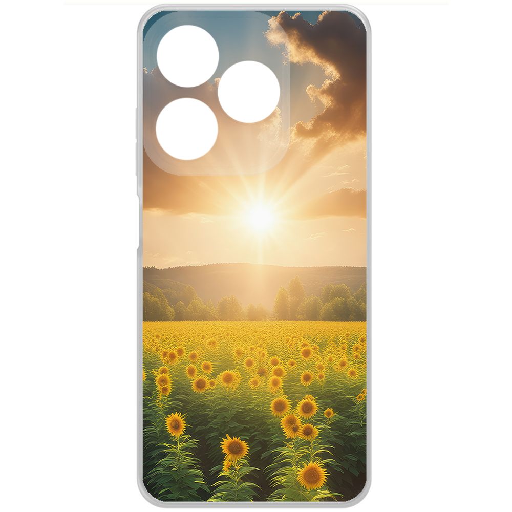 

Чехол-накладка Krutoff Clear Case Солнечно для Tecno Spark 10C, Прозрачный