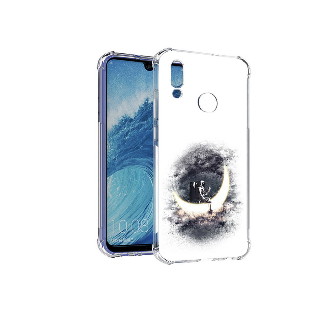 

Чехол MyPads Tocco для Huawei P Smart (2019) лунный путешественник, Прозрачный, Tocco