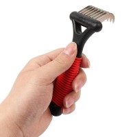 

Колтунорез для собак Pet Grooming 8 загнутых зубцов, 15х5 см