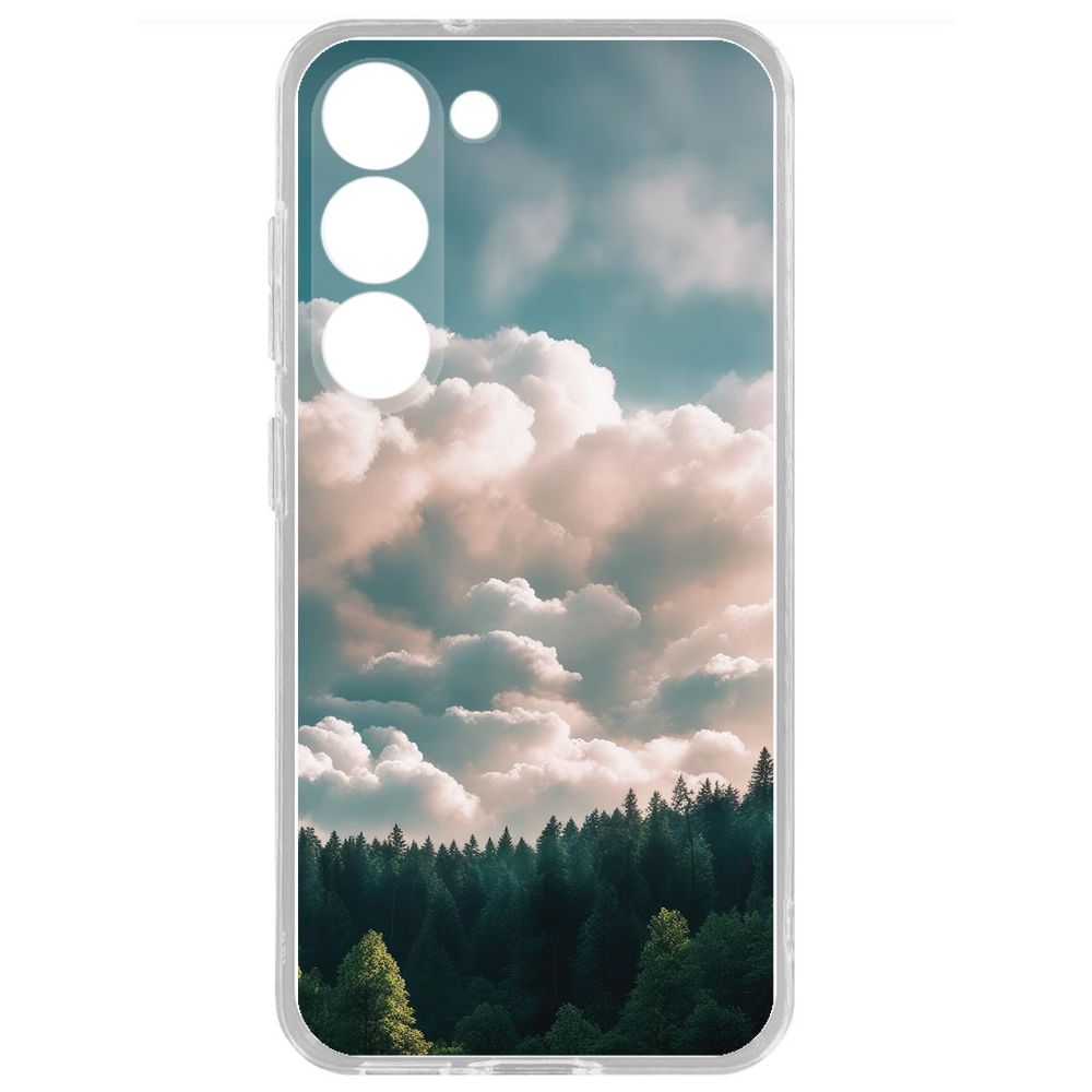 

Чехол-накладка Krutoff Clear Case Облачно для Samsung Galaxy S23+, Прозрачный