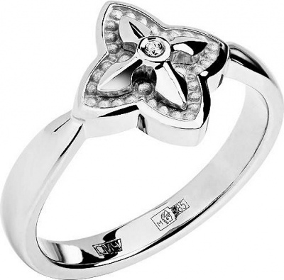 

Кольцо из белого золота р.  Эстет 01К628744, бриллиант, 01К628744