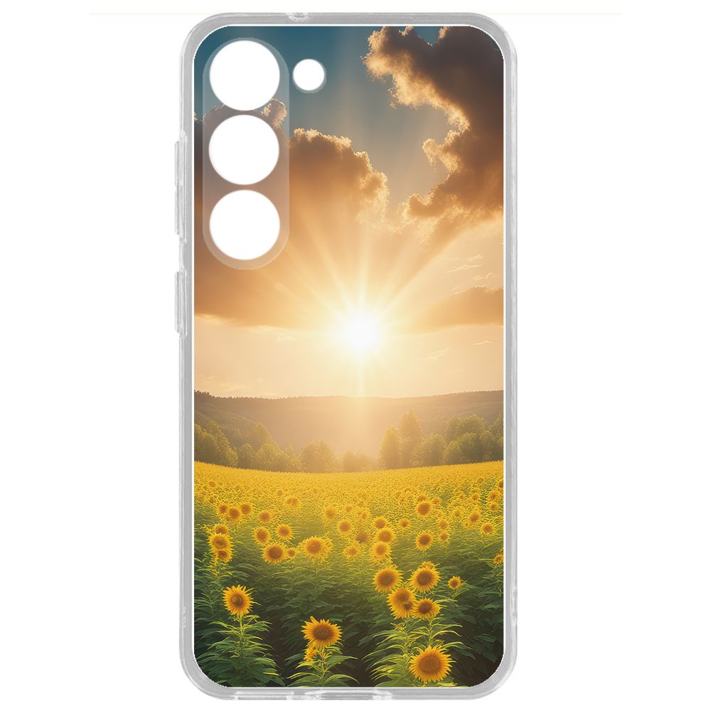 

Чехол-накладка Krutoff Clear Case Солнечно для Samsung Galaxy S23, Прозрачный