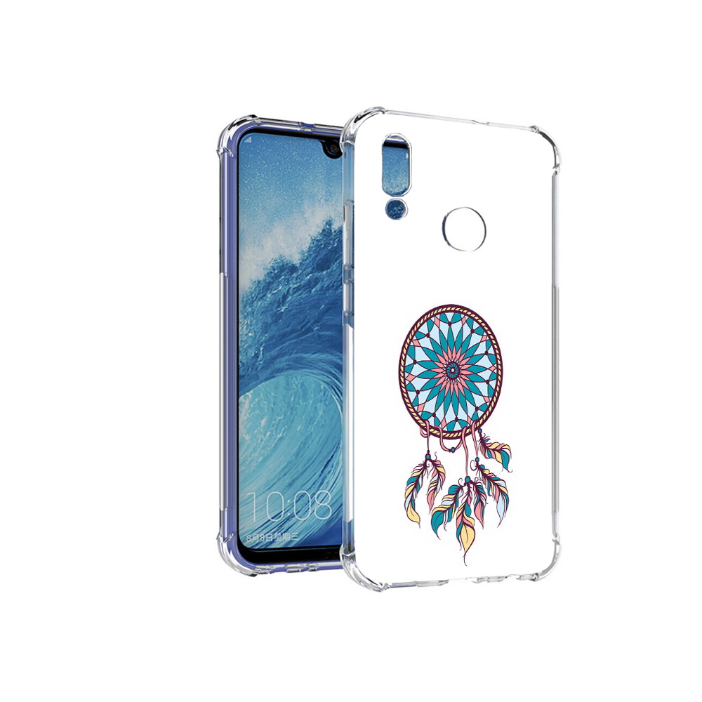 

Чехол MyPads Tocco для Huawei P Smart (2019) ловец снов синий, Прозрачный, Tocco