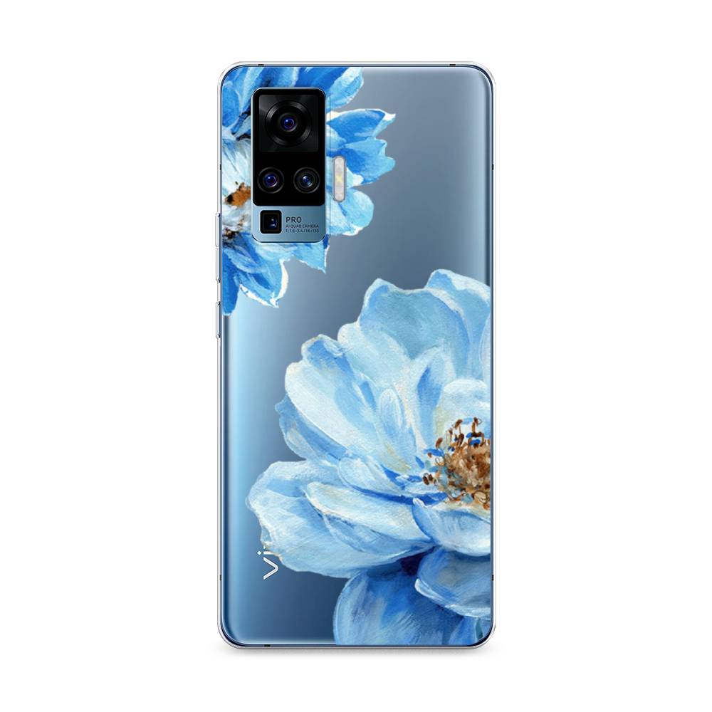 

Чехол Awog на Vivo X50 Pro "Голубые клематисы", Разноцветный, 262350-8
