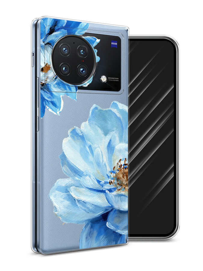 

Чехол Awog на Vivo X Fold "Голубые клематисы", Разноцветный, 266750-8