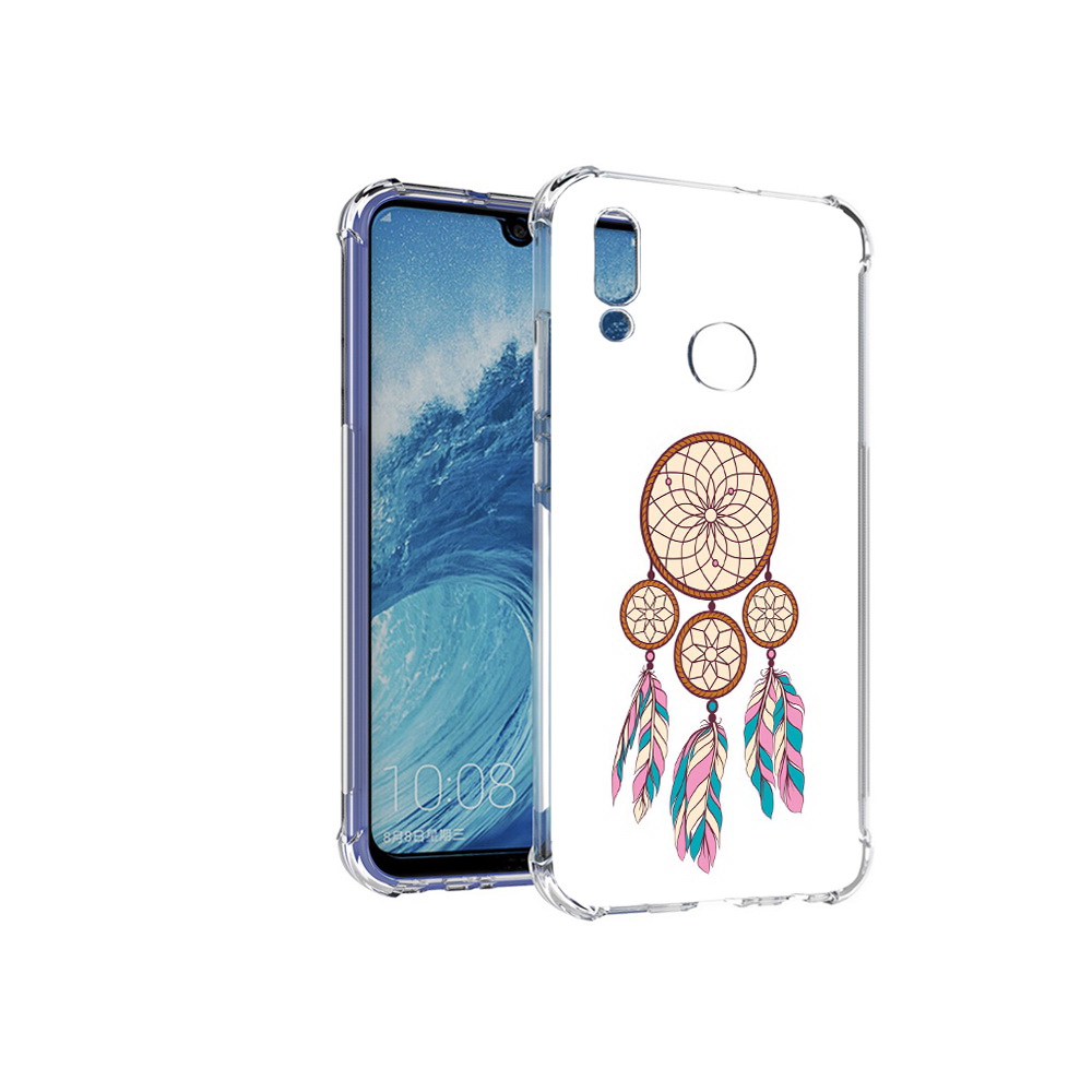 

Чехол MyPads Tocco для Huawei P Smart (2019) ловец снов бежевый, Прозрачный, Tocco