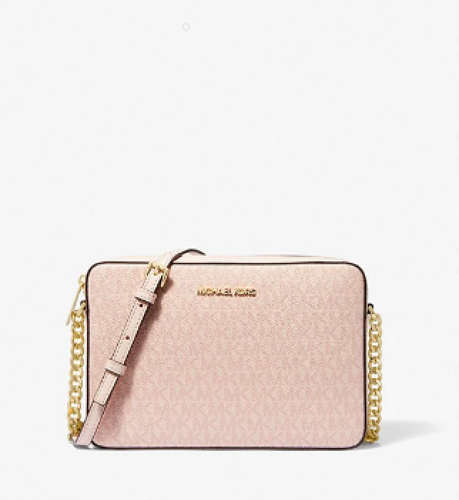 

Сумка кросс-боди женская Michael Kors Jet Set, printed logo, Розовый, Jet Set