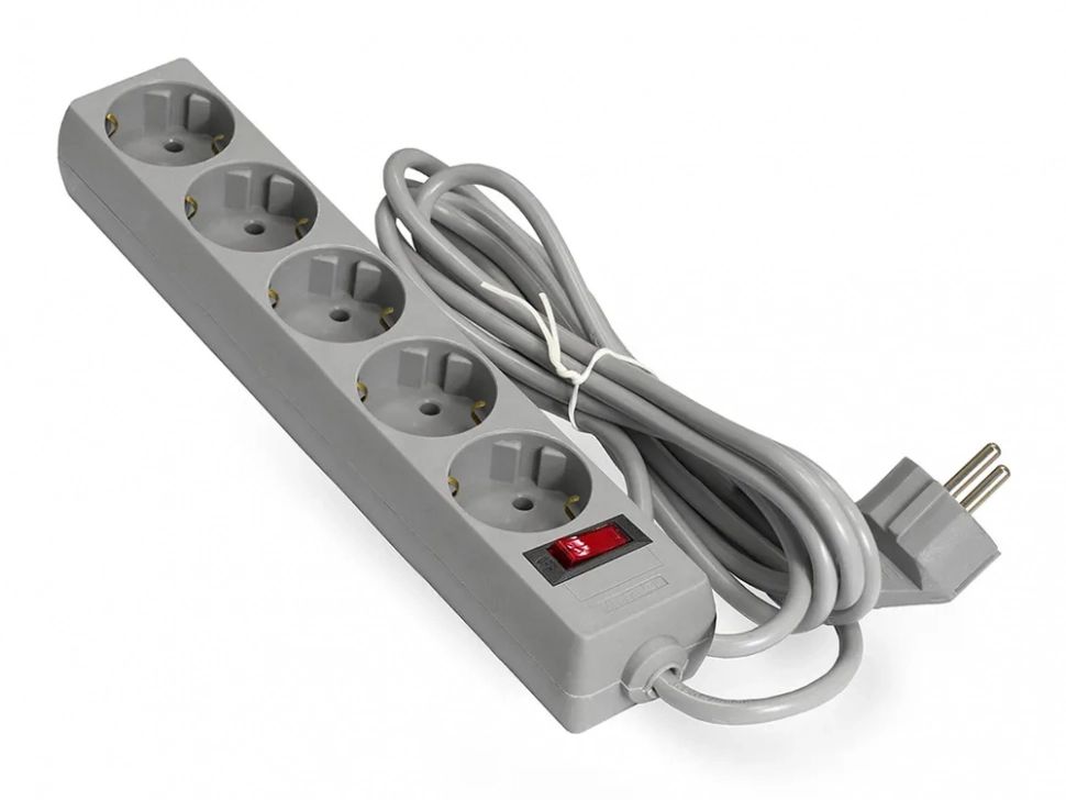 фото Сетевой фильтр exegate 5 sockets 3m ec-5-3g grey 285799