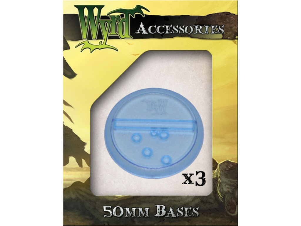 

Malifaux: blue 50mm translucent bases